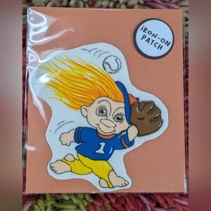 Iron-On Patch with Troll-like Design